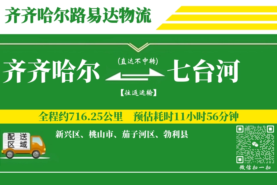 齐齐哈尔到七台河物流专线-齐齐哈尔至七台河货运公司